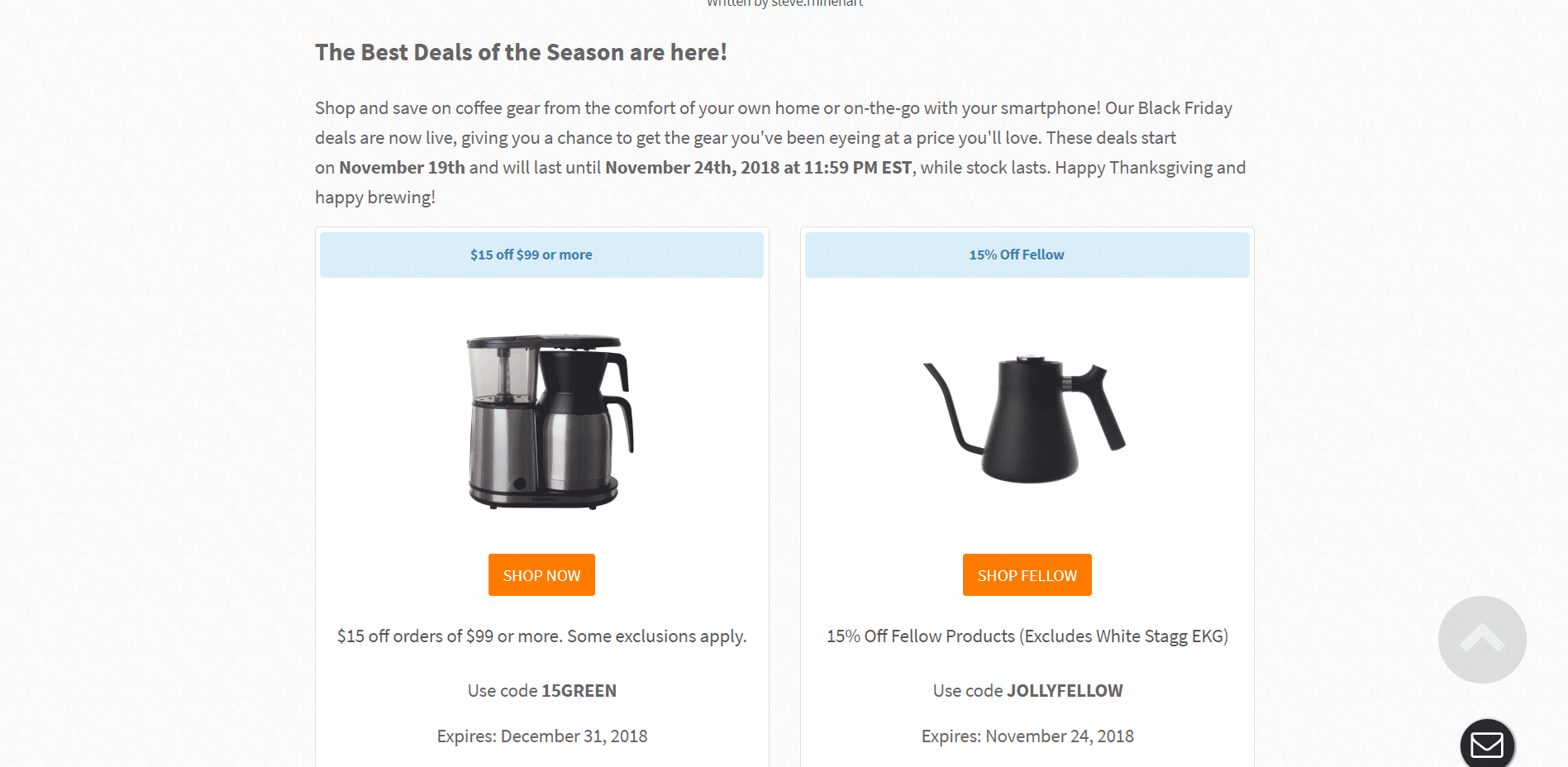 The Best Specialty Coffee Black Friday & Cyber Monday Deals Of 2022